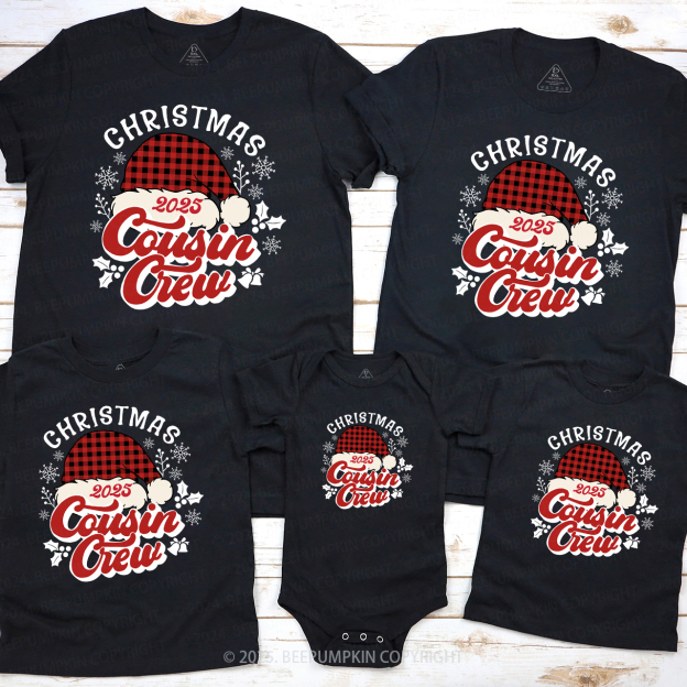 2025 Xmas Gift for Cousins-Cousin Crew Matching Shirts