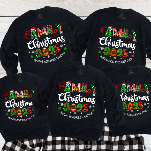 2025 Merry Christmas Squad Family Christmas Sweatshirt