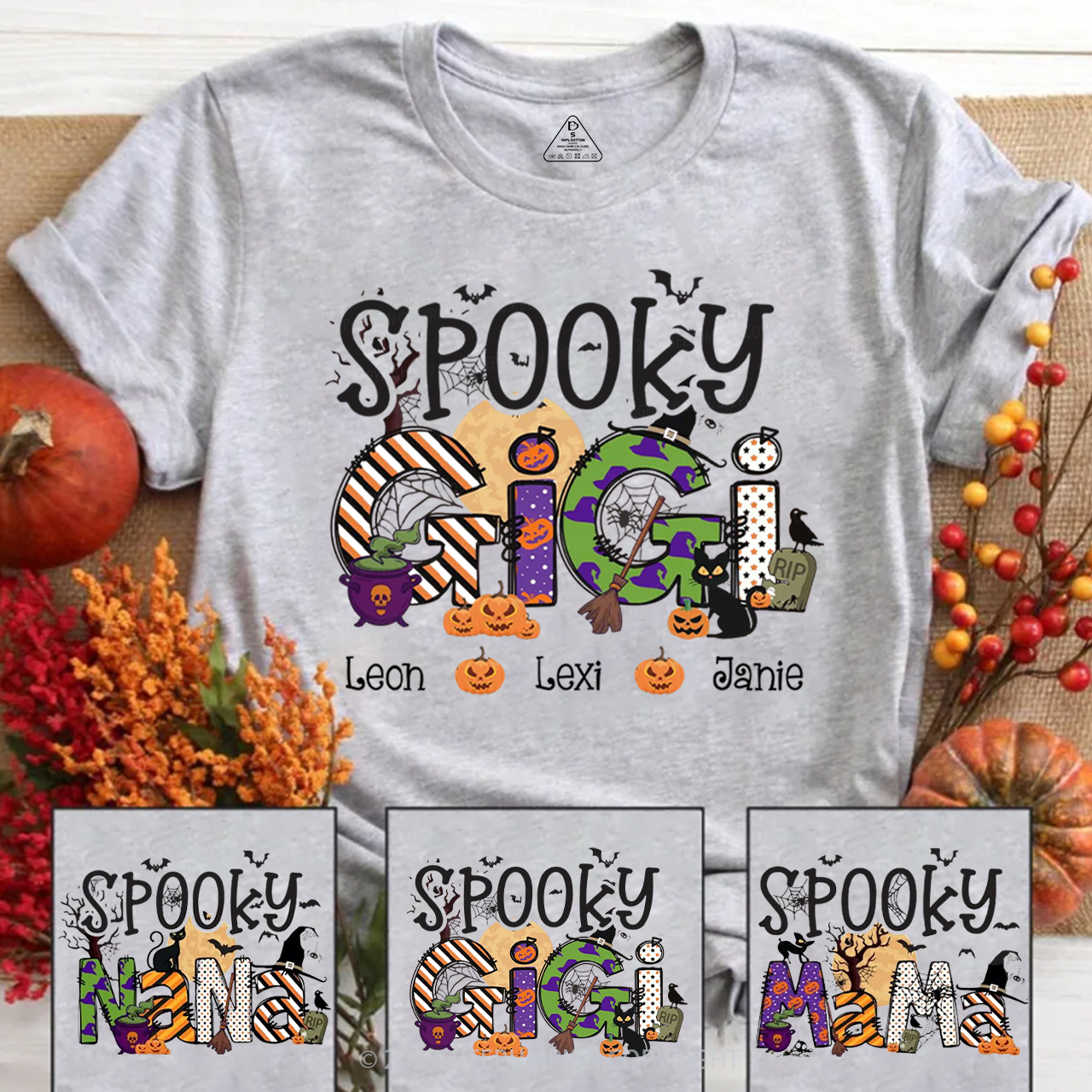 Personalized Spooky Gigi T-Shirts Beepumpkin