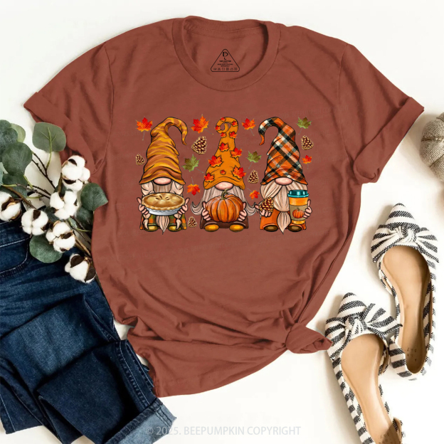 Fall Gnomes T-Shirts Beepumpkin