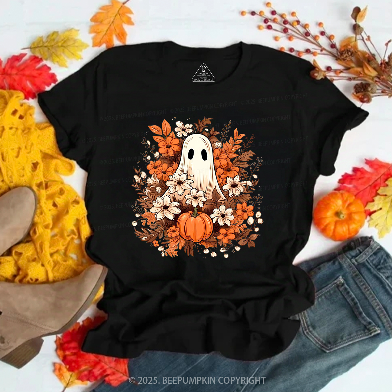 Watercolor Spooky Ghost T-Shirts Beepumpkin