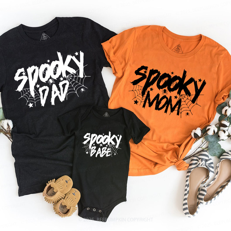 Personalized Ghostly Halloween Family Fun Matching Shirts