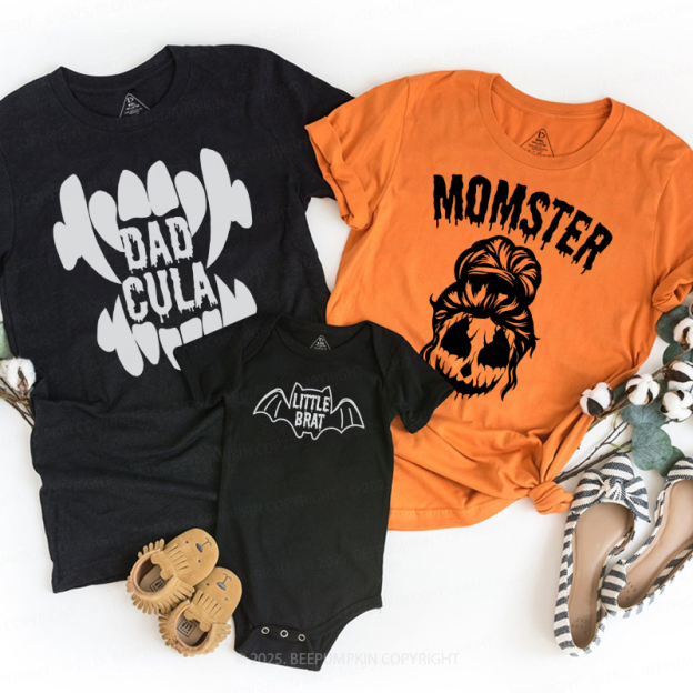 Monstrous Vibes Halloween Family Matching Shirts