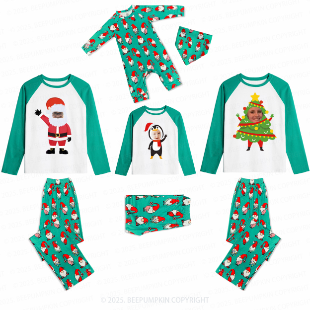 Personalized Christmas Characters Photo Frames Family Matching Christmas Gnomes Pajamas Beepumpkin