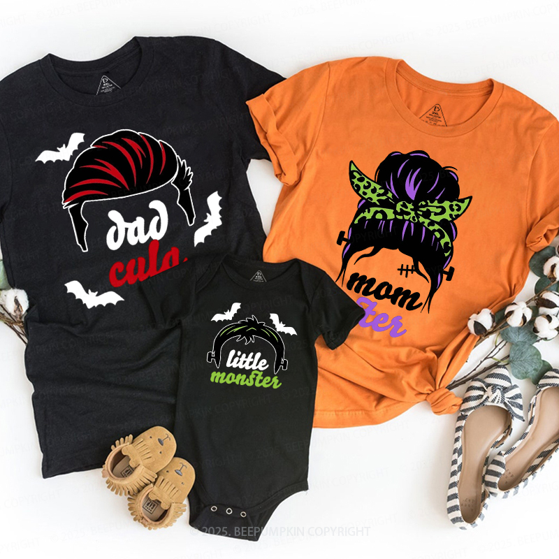 Personalized Halloween Monster Squad Family Matching Shirts