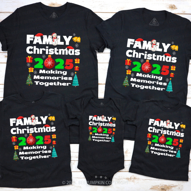 Christmas Group 2025 Family Matching T-Shirts Beepumpkin