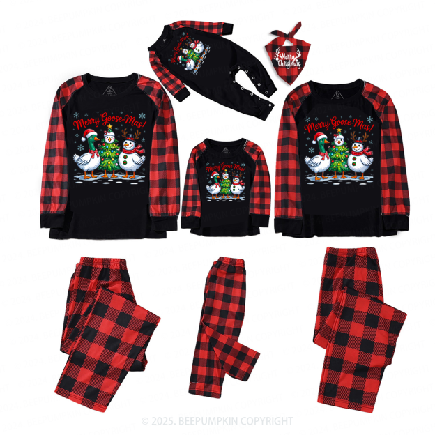 Funny Christmas Goose Christmas Family Matching Pajamas