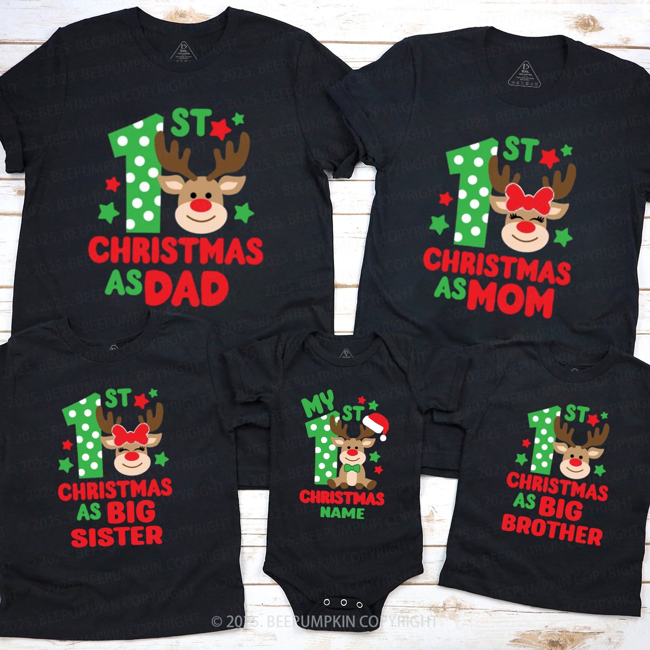 Holiday Memories Christmas Family Matching T-Shirts Beepumpkin