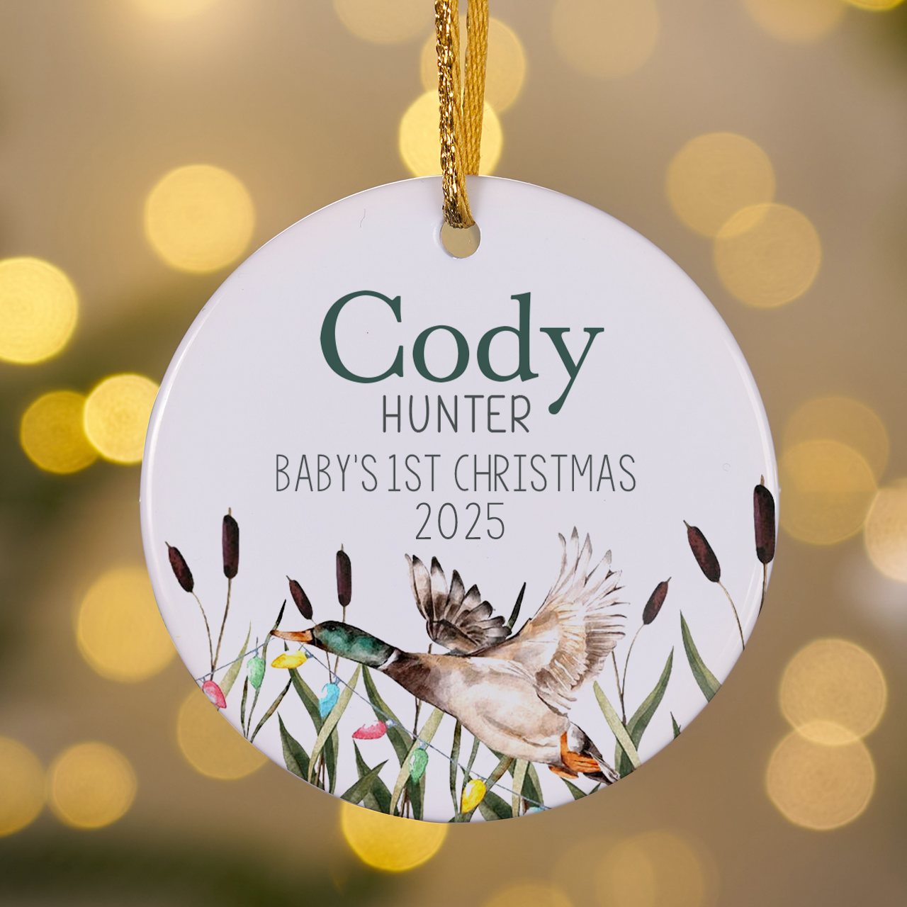 Personalized Duck Baby Christmas Gift Ornament Sale-Beepumpkin™