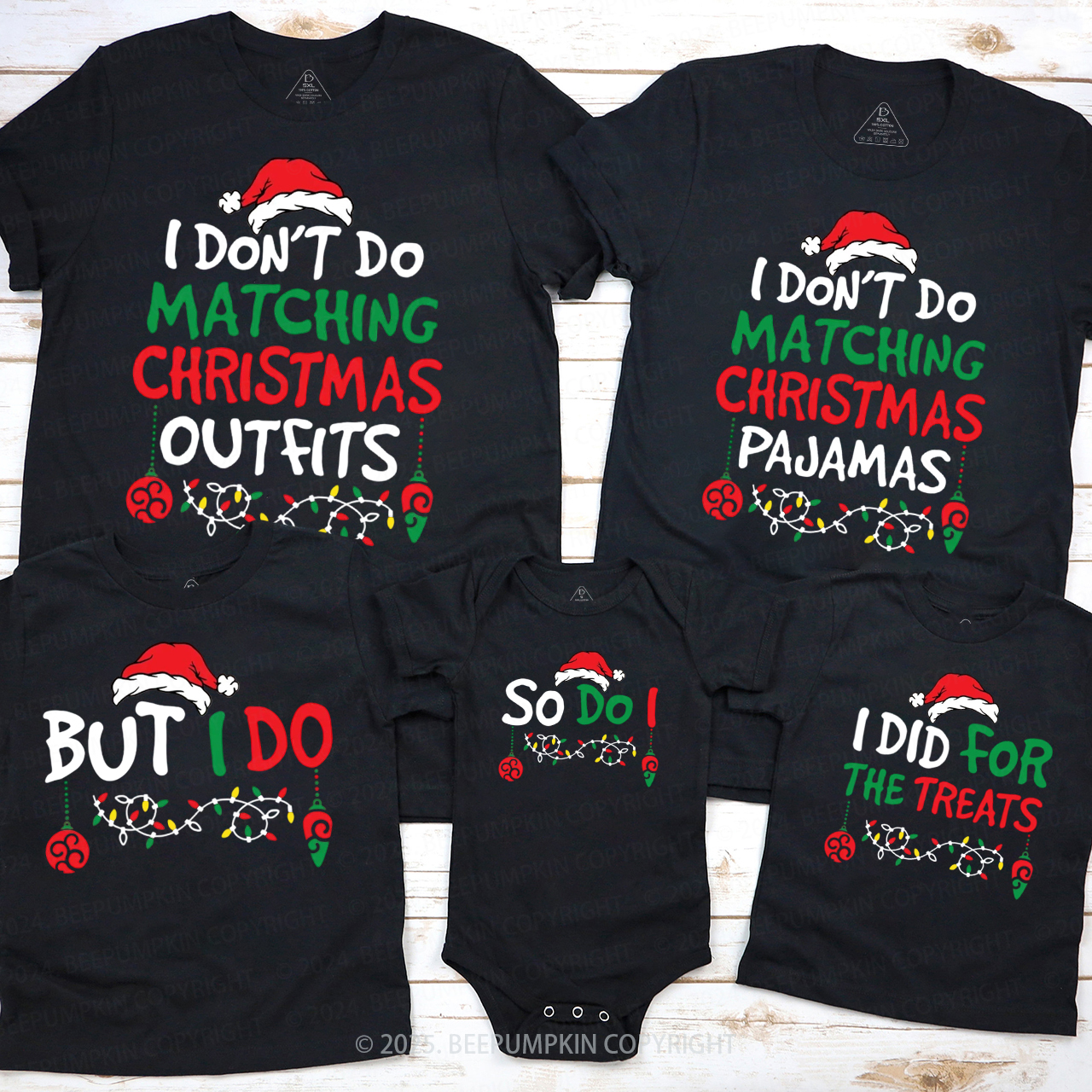 Personalized Mama Made Me Do It Christmas Family Matching T-Shirts Beepumpkin