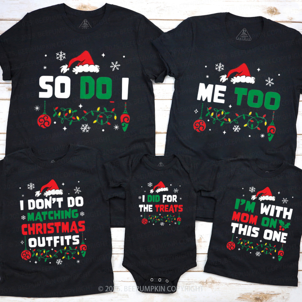 Personalized Christmas Clothing Wars Family Matching T-Shirts Beepumpkin