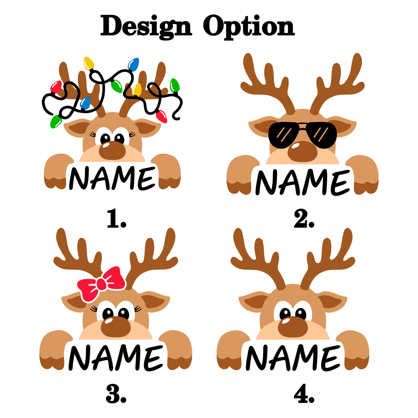 Personalized Cute and Funny Moose Christmas Family Matching Shirts Beepumpkin