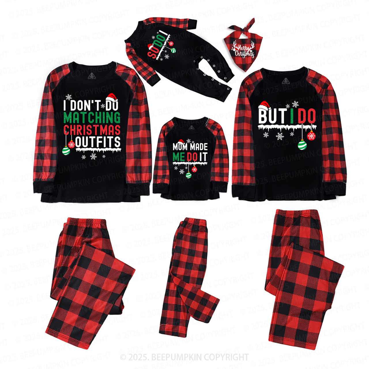 Personalized I Don't Do Christmas Family Matching Pajamas