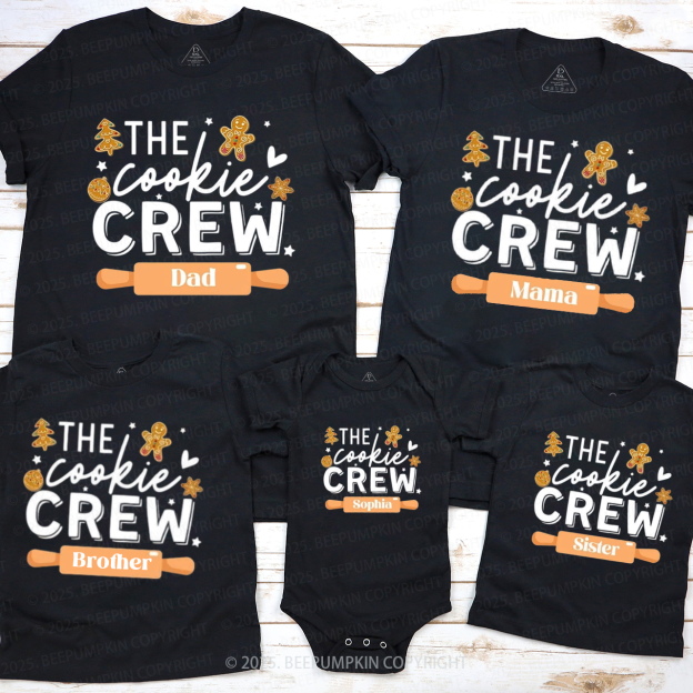 Personalized The Cookie Crew Family Matching T-Shirts Beepumpkin