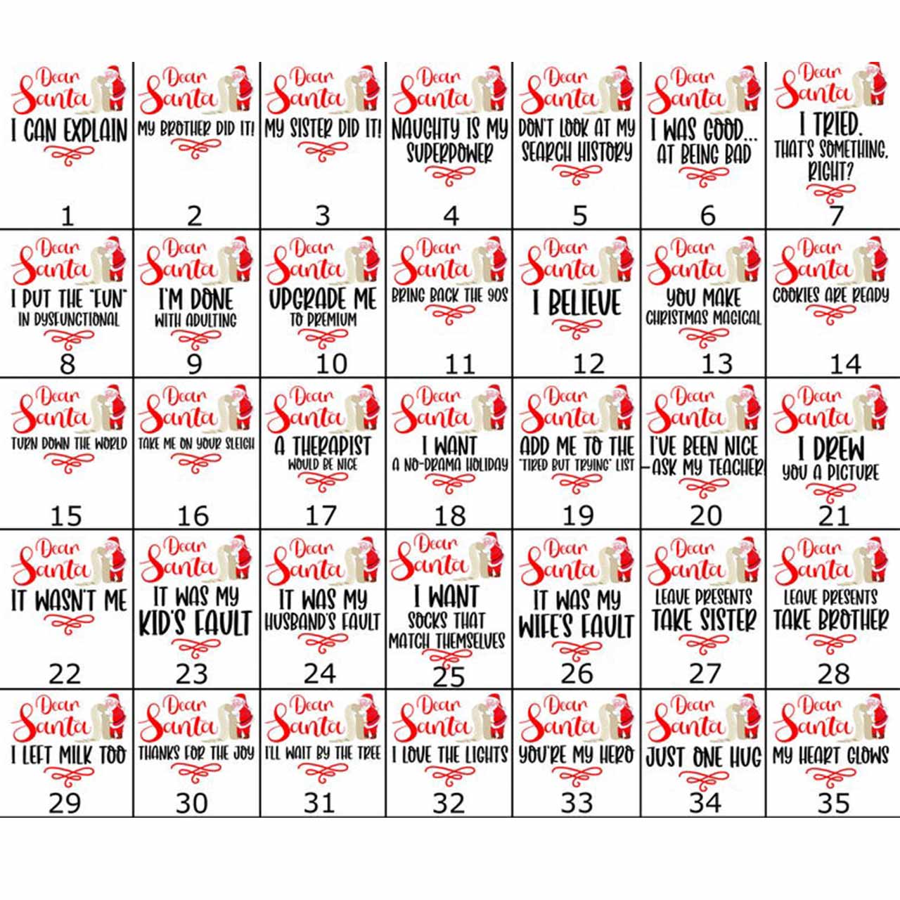 Personalized Dear Santa Christmas Family Matching Pajamas