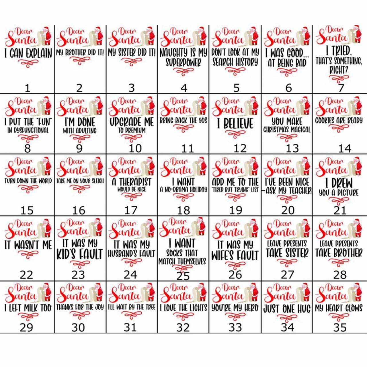 Personalized Dear Santa Christmas Family Matching Pajamas