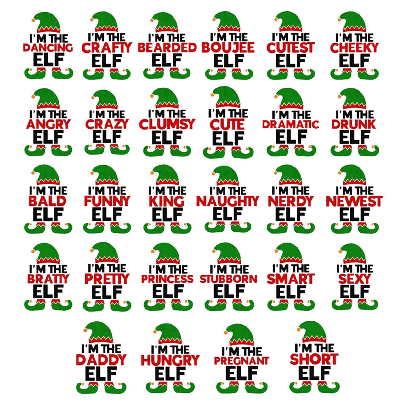 Personalized Funny Elf Christmas Family Matching Pajamas