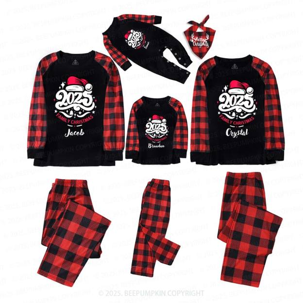 Personalized 2025 Name Christmas Family Matching Pajama Set Beepumpkin