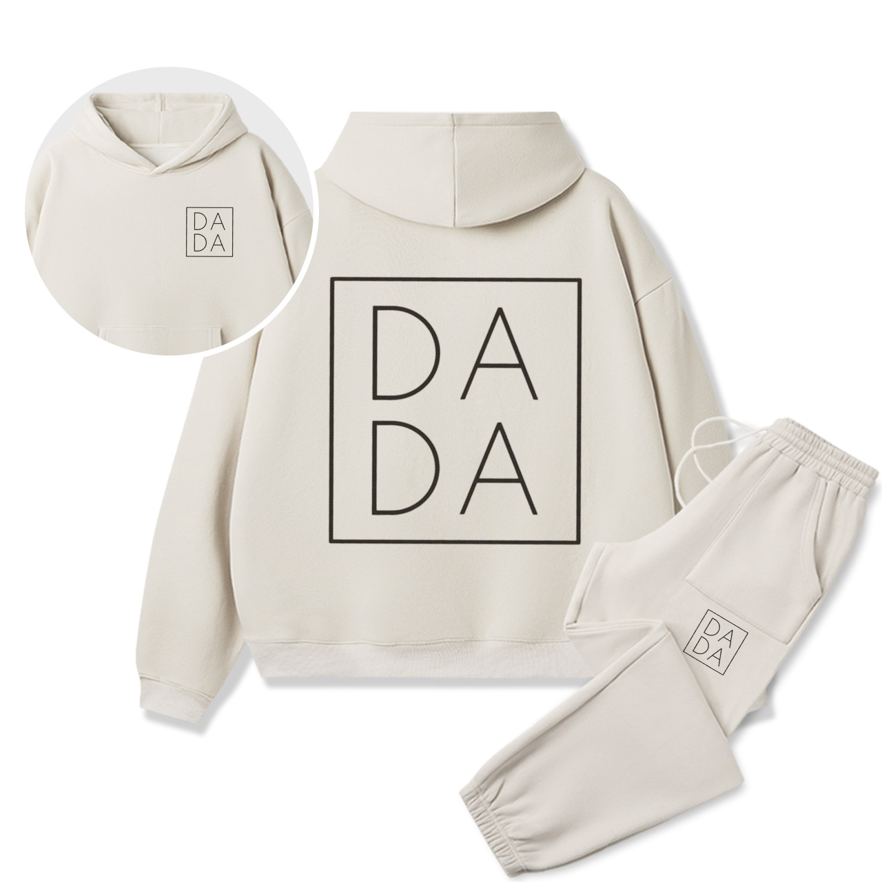 Personalized Dada Mama Sister Brother Family Matching Hoodie Set