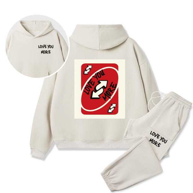 Love You More Family Matching Hoodie Set