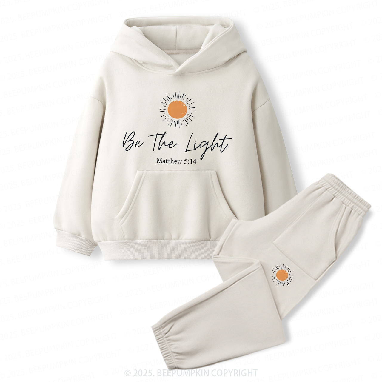 The Light Matthew 5:14 Toddler&Kids Hoodie Set