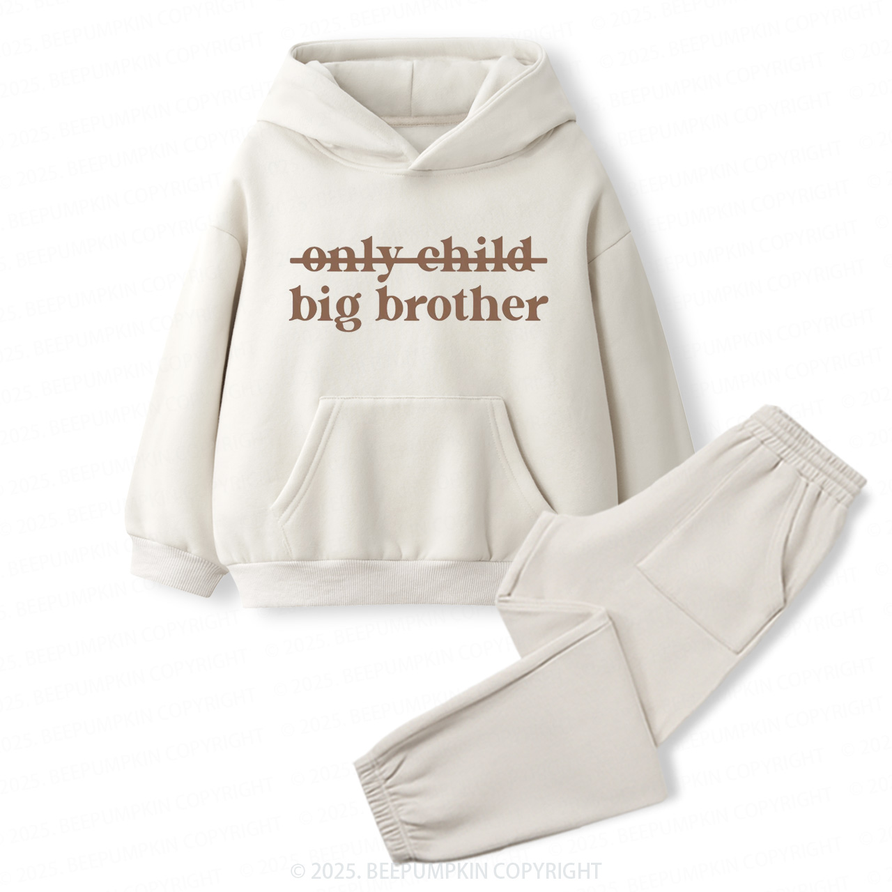 Only Child Big Brother Toddler&Kids Hoodie Set