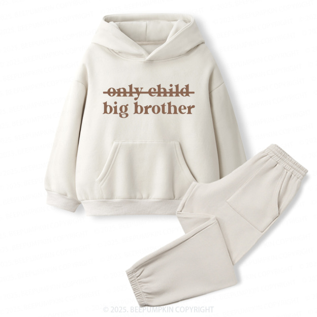 Only Child Big Brother Toddler&Kids Hoodie Set