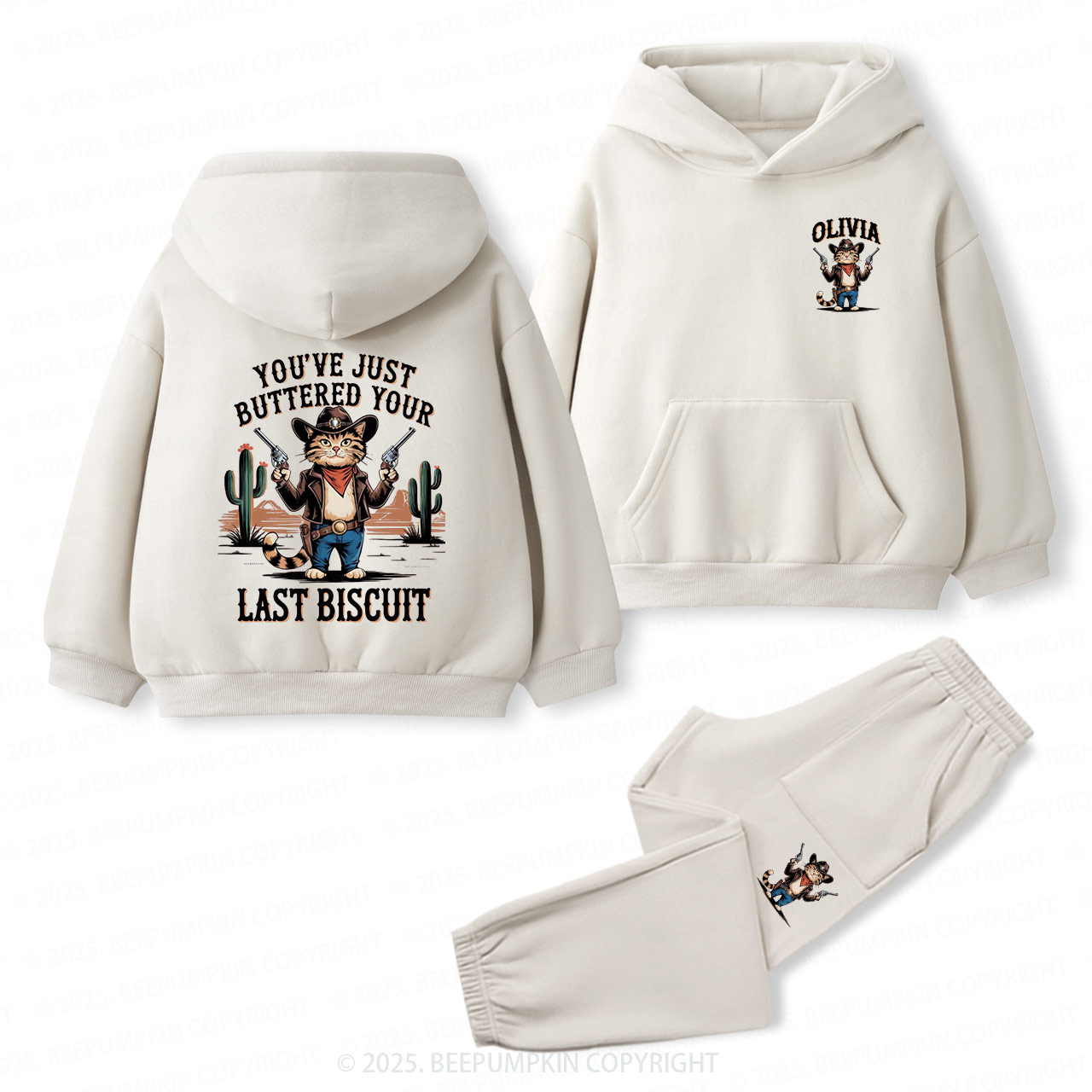 You've Just Buttered Your Last Biscuit Toddler&Kids Hoodie Set