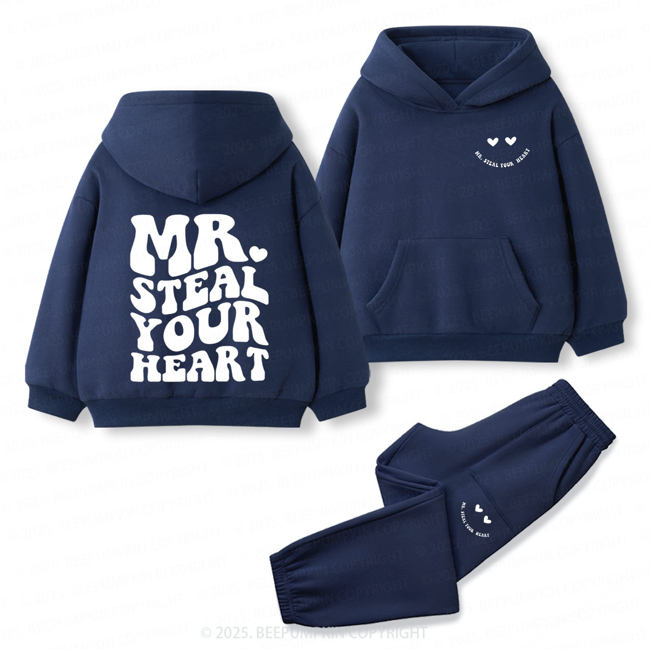 Mr Steal Your Heart Toddler&Kids Hoodie Set