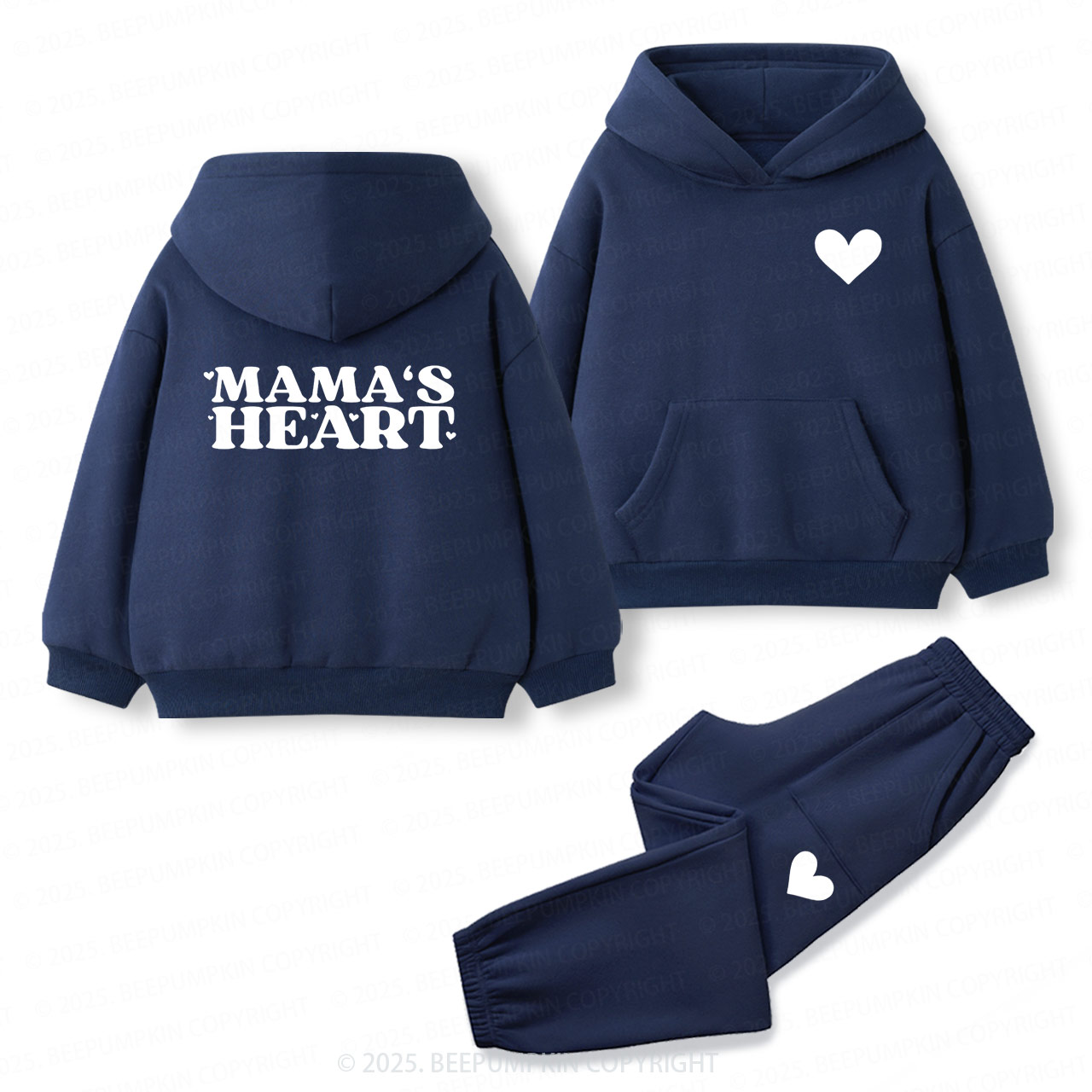 Mama's Heart Toddler&Kids Hoodie Set