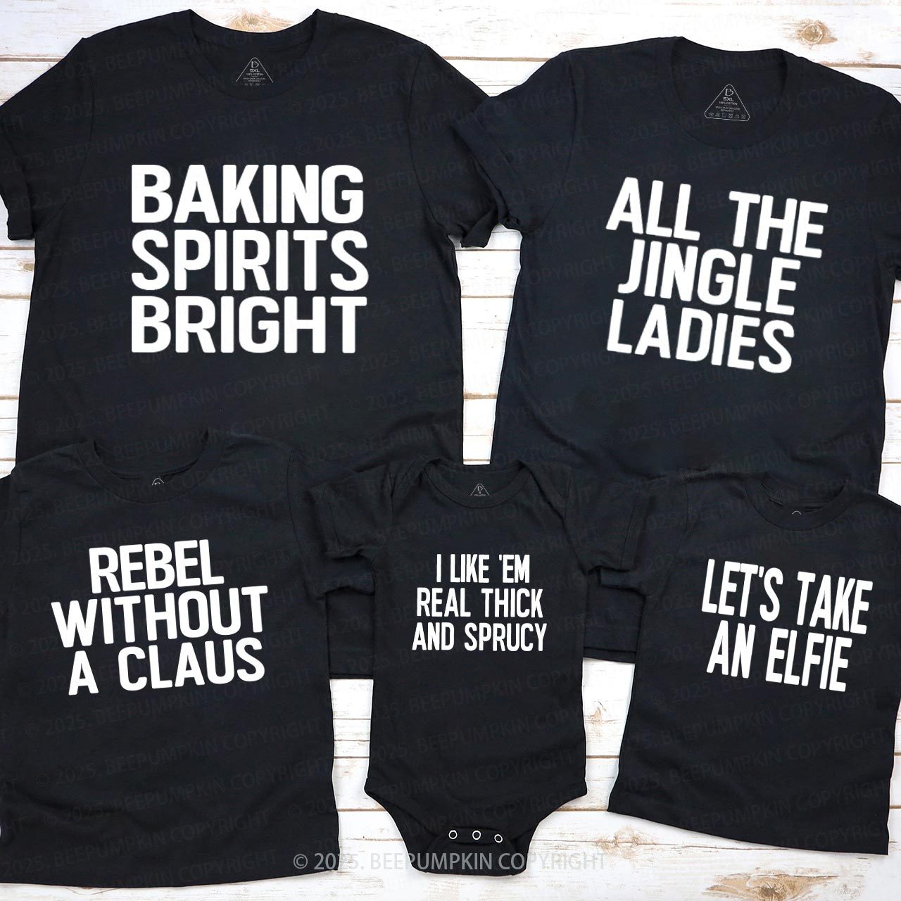 Personalized 24 Christmas Quotes Family Matching T-Shirts Beepumpkin