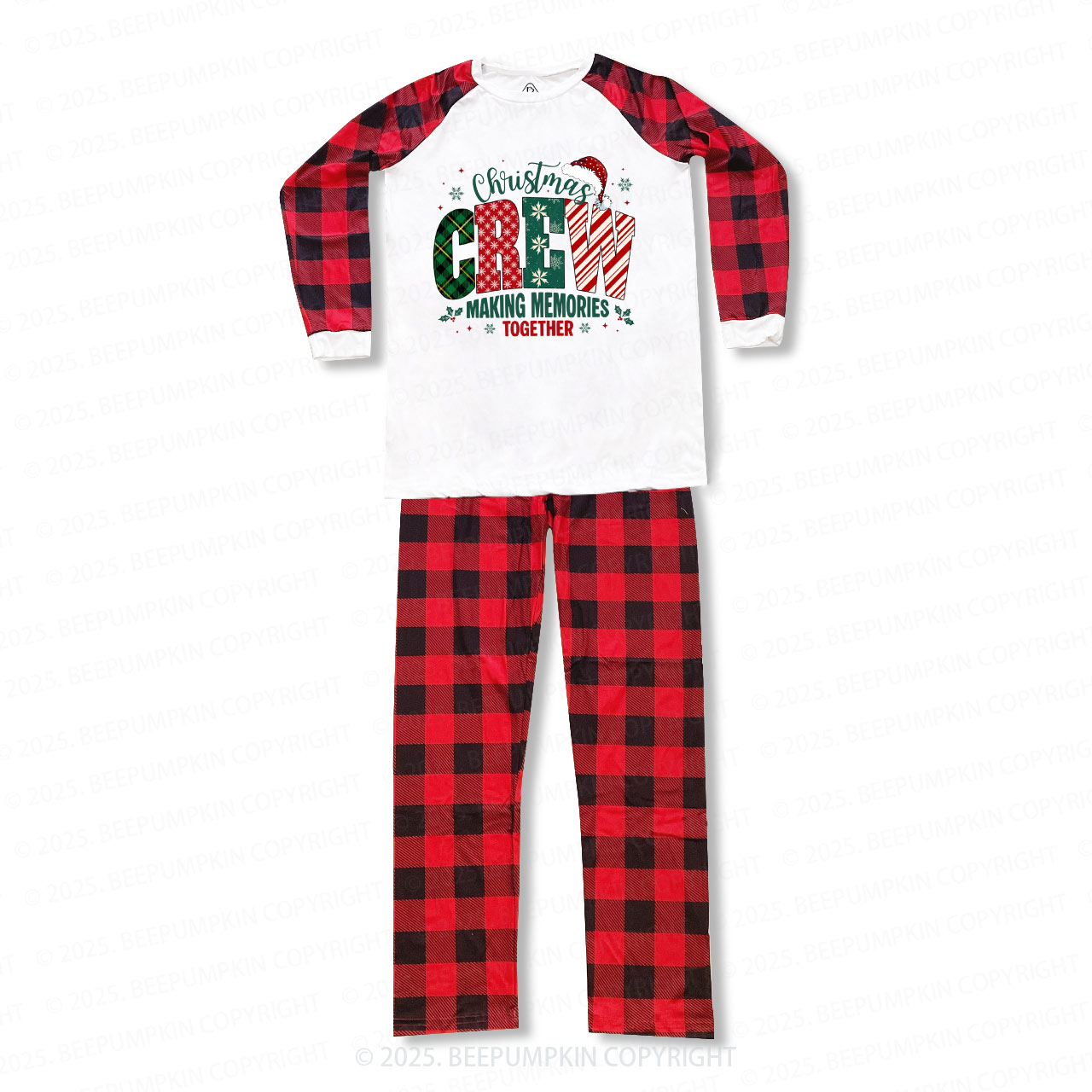 Funny Christmas Crew Family Matching Pajamas