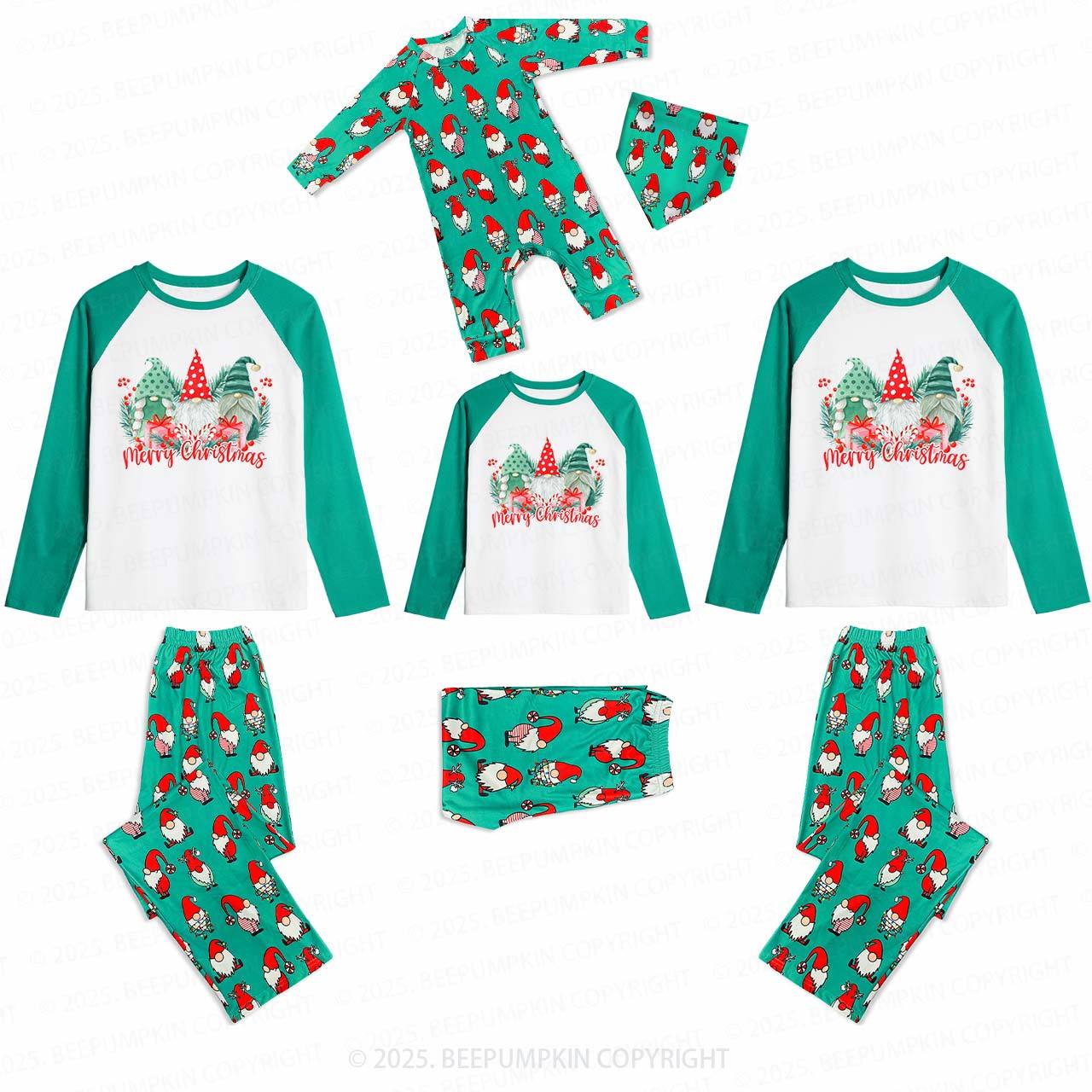 Holiday Gnome Family Matching Gnomes Pajamas Beepumpkin