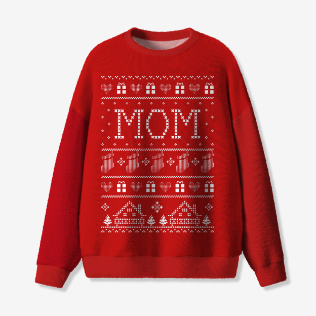 The Whole Family Is Together Family Matching Knit Sweatshirt