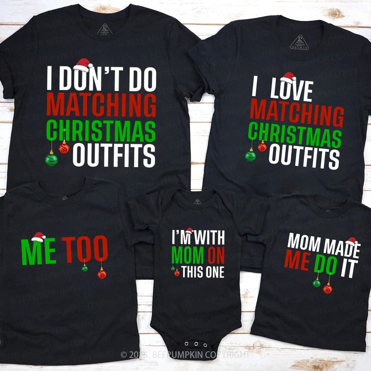 Personalized I Don't Do Matching Outfits Family Matching T-Shirts Beepumpkin