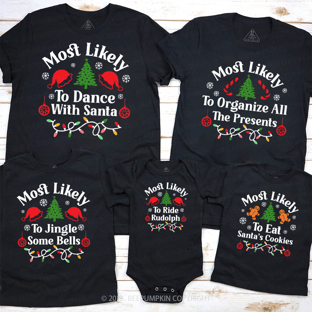 24 Personalized Most Likely To Family Matching T-Shirts Beepumpkin