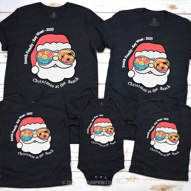 Personalized Christmas Vacation Family Trip Family Matching T-Shirts