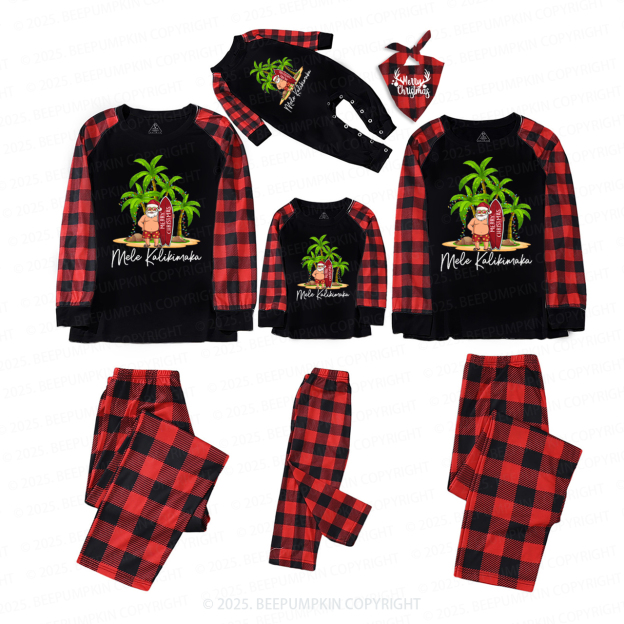 Personalized Hawaiian Christmas Family Matching Pajamas