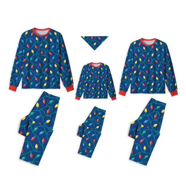 Festive Lights All-Over Print Family Matching Pajama Sets