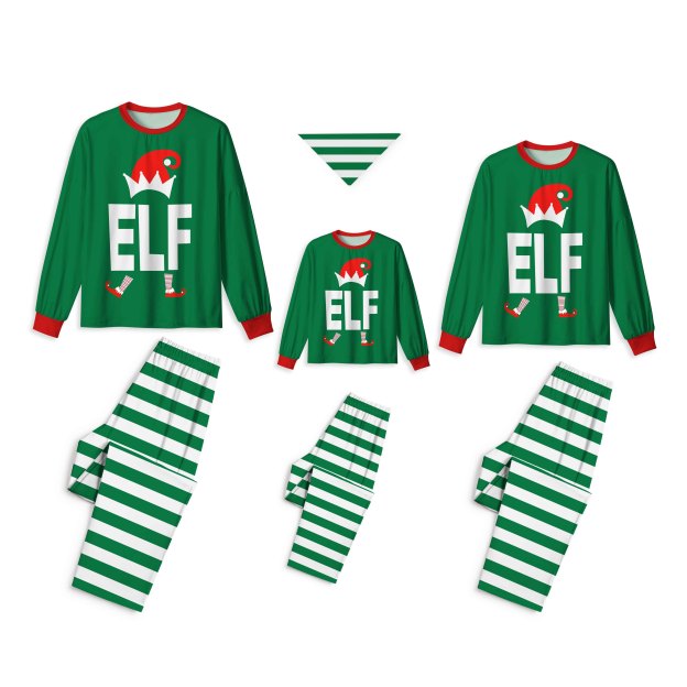 Christmas Elf All-Over Print Family Matching Pajama Sets