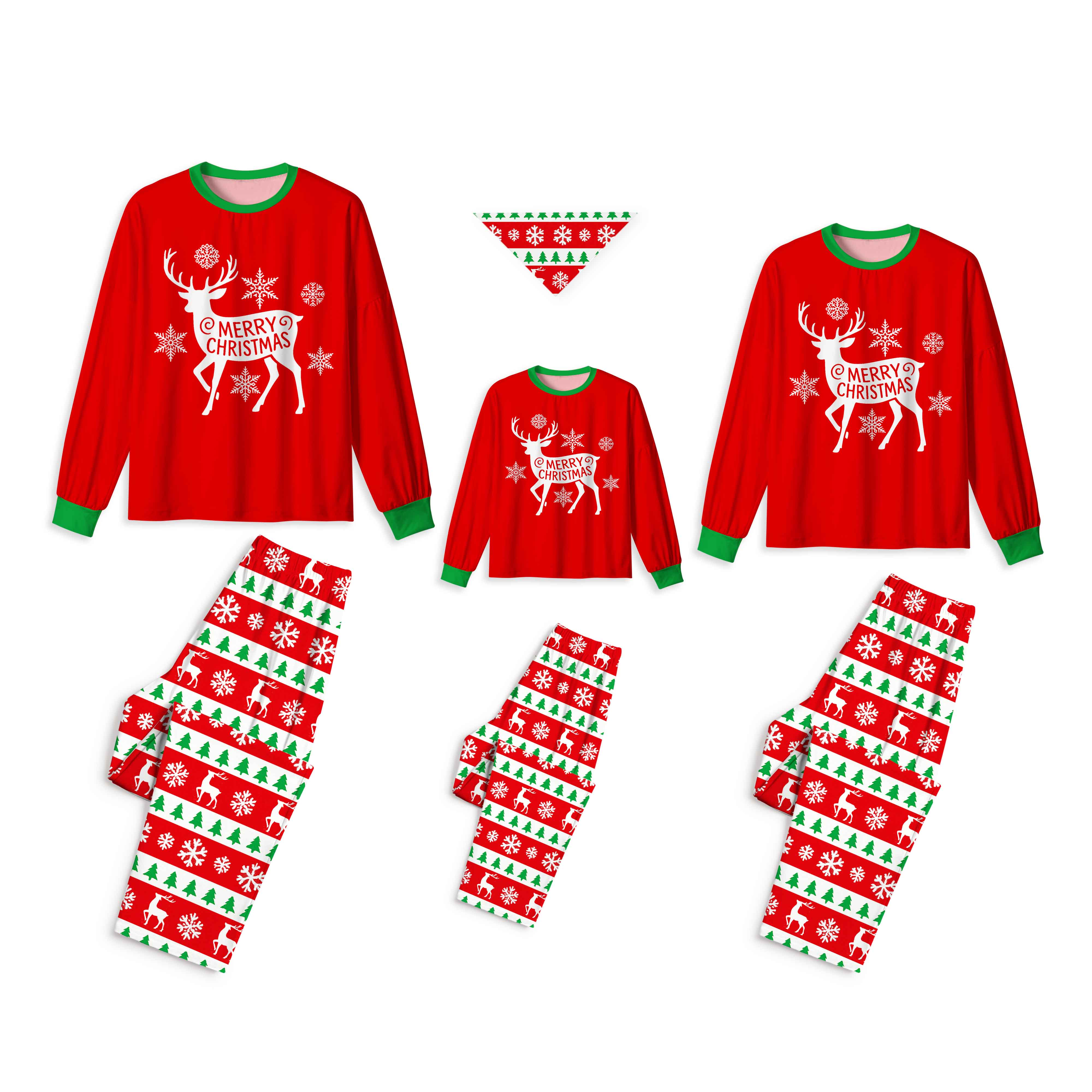 Reindeer Cheer All-Over Print Family Matching Pajama Sets
