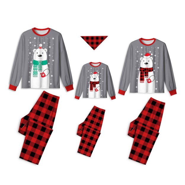 Christmas Bear All-Over Print Family Matching Pajama Sets