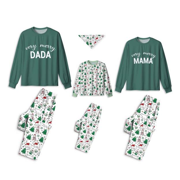 Personalized Very Merry All-Over Print Family Matching Pajama Sets