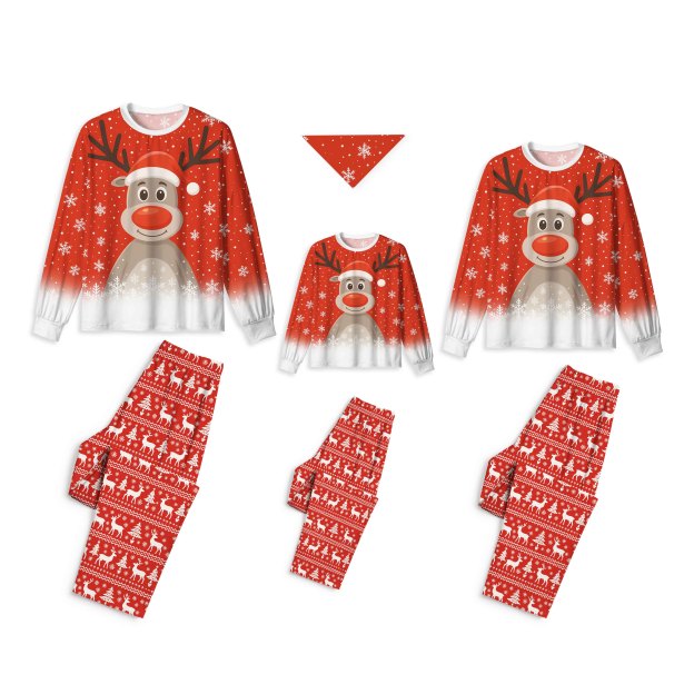 Merry & Bright Elk All-Over Print Family Matching Pajama Sets