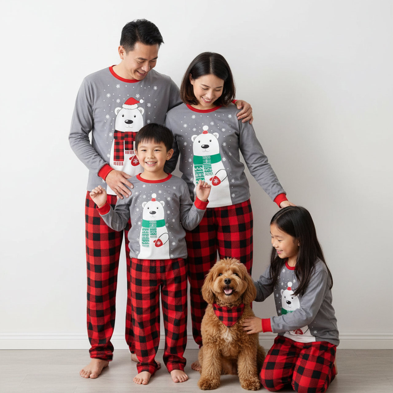 Christmas Bear All-Over Print Family Matching Pajama Sets