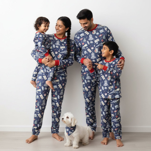Nordic Winter Vibes All-Over Print Family Matching Pajama Sets