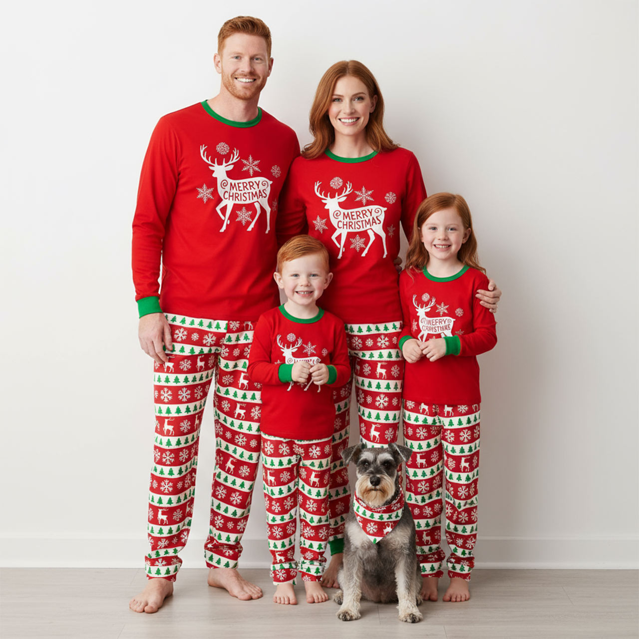 Reindeer Cheer All-Over Print Family Matching Pajama Sets