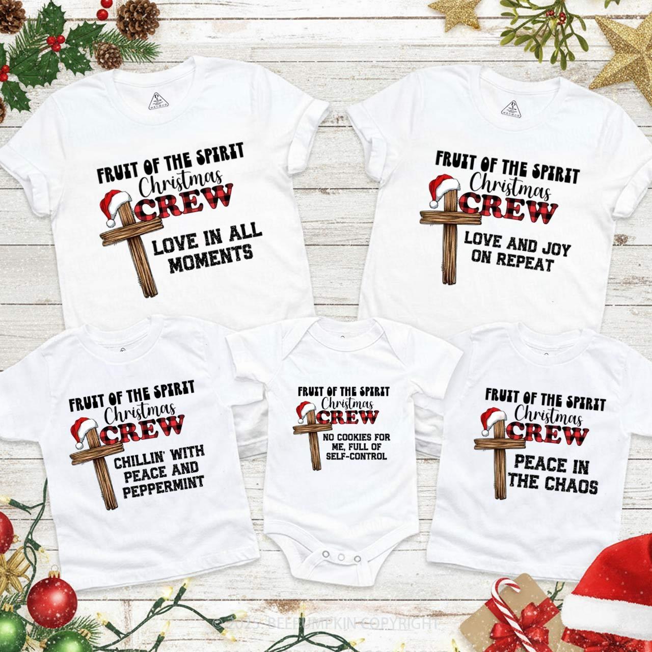 Personalized Fruit Of The Spirit Group Xmas Family Matching T-Shirts Beepumpkin