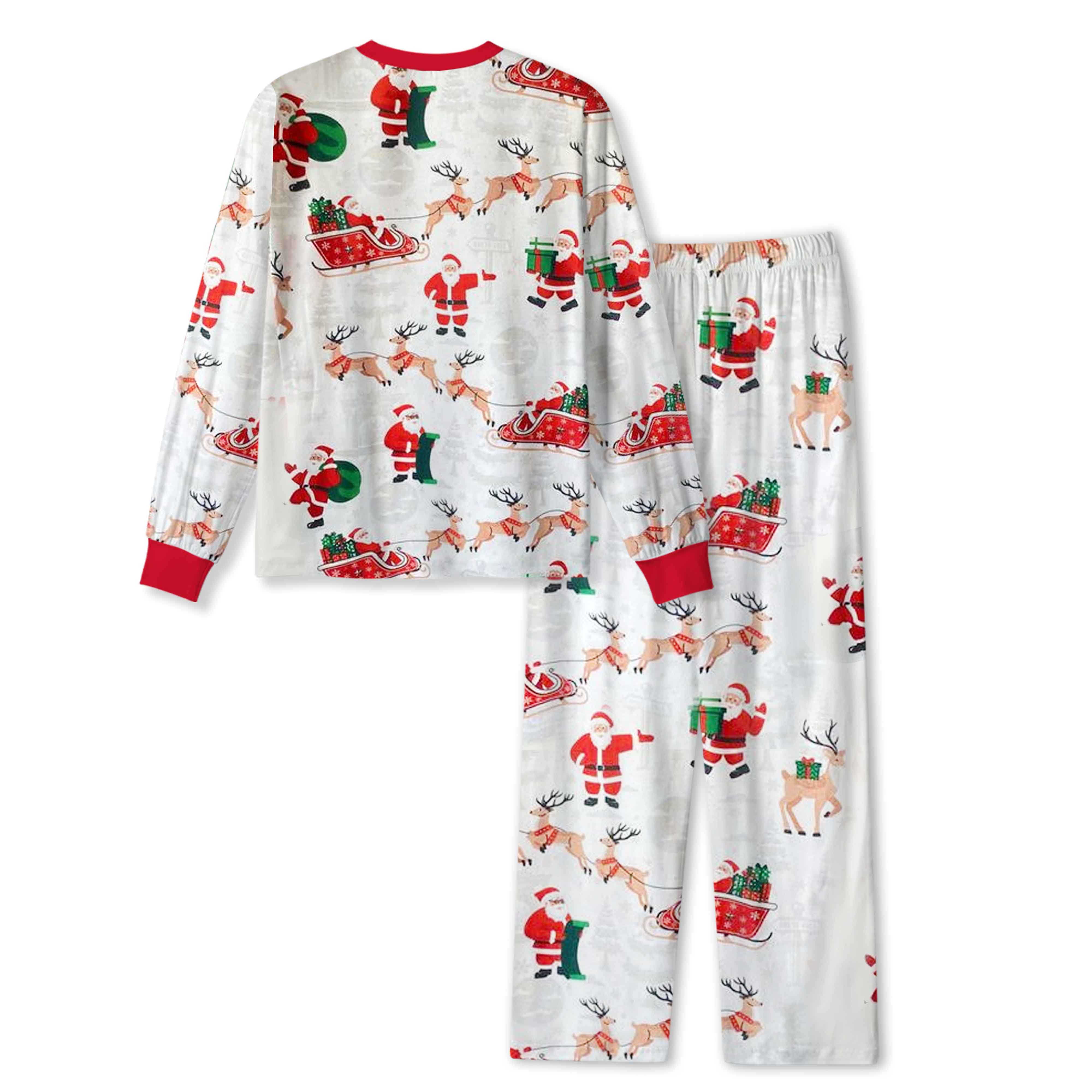 Santa Claus Sleigh All-Over Print Family Matching Pajama Sets