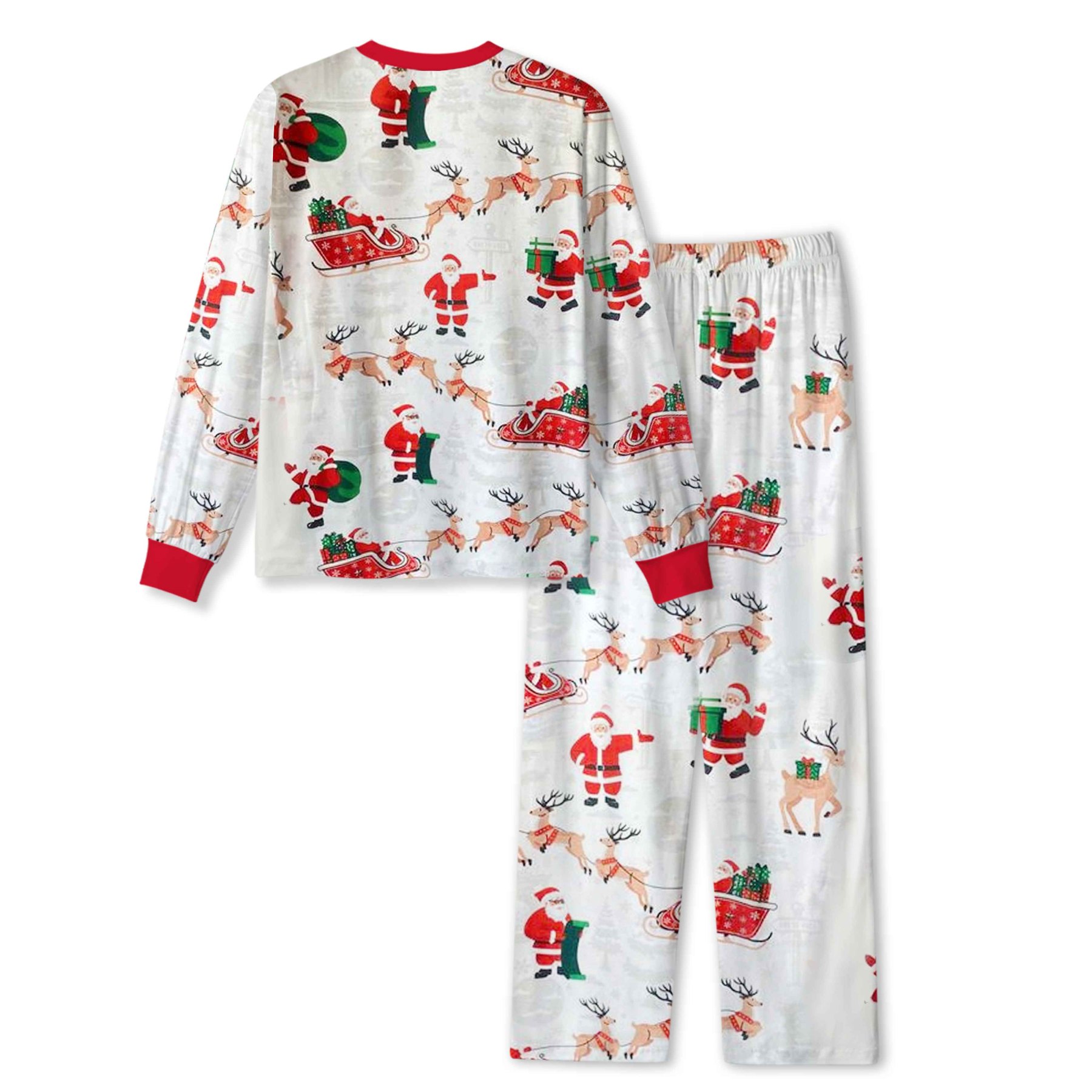 Santa Claus Sleigh All-Over Print Family Matching Pajama Sets